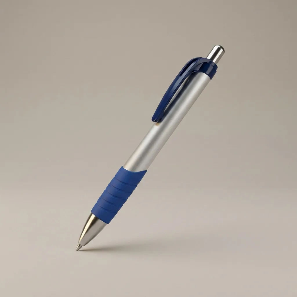 Esfero publicitario Ref 149 personalizado con logo de empresa sobre fondo blanco de estudio