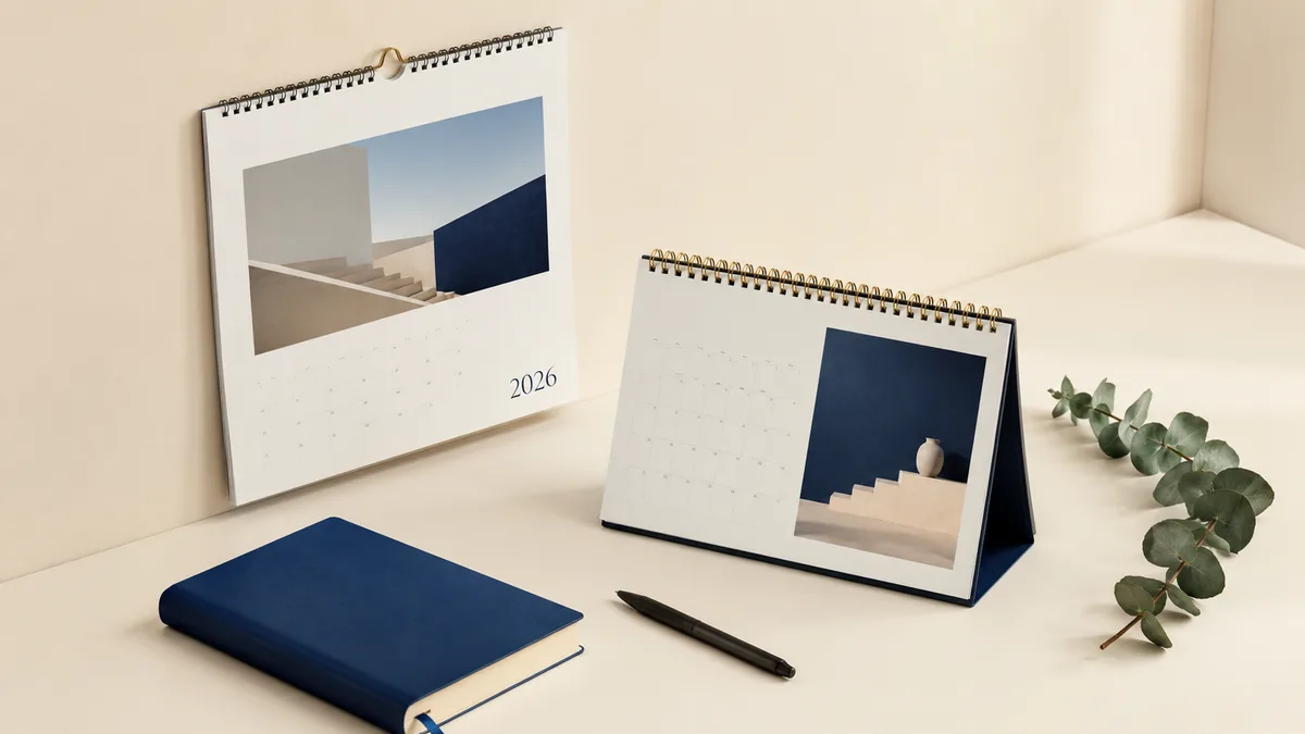 Calendarios y libretas: el regalo que acompaña todo el año