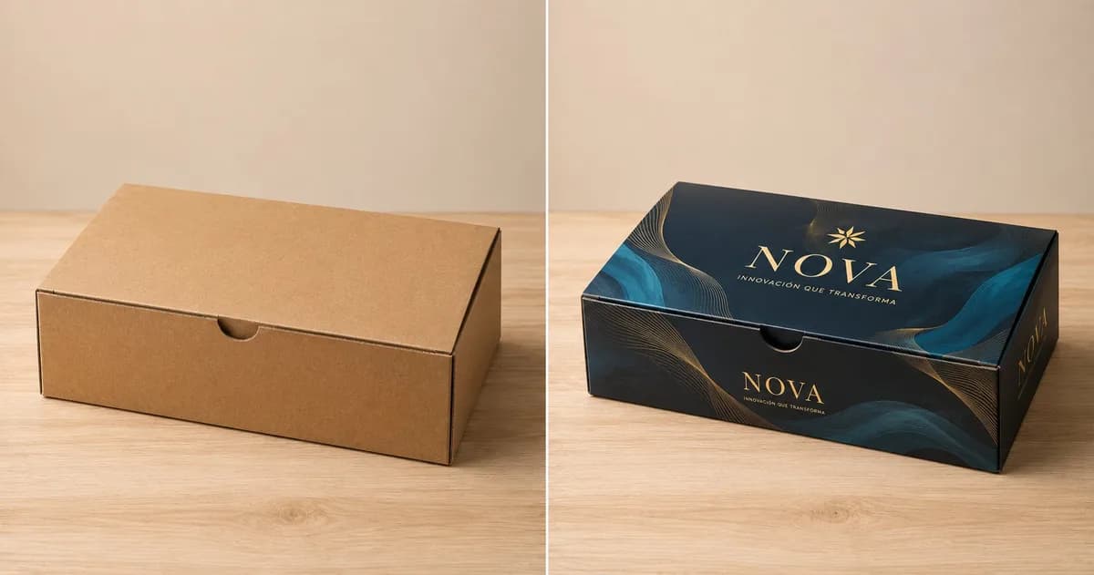 Antes y después | Colprinter Bogotá cajas personalizadas