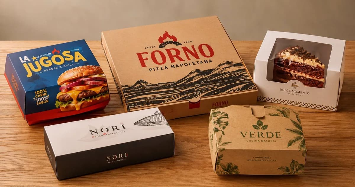 Cajas para comida personalizadas | Colprinter Bogotá caja para alimentos personalizada