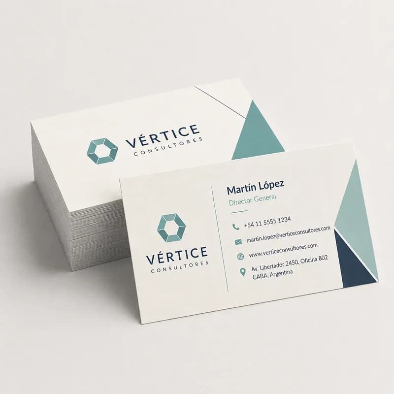 Tarjetas de presentación personalizadas para empresas, con impresión profesional y diseño de marca.