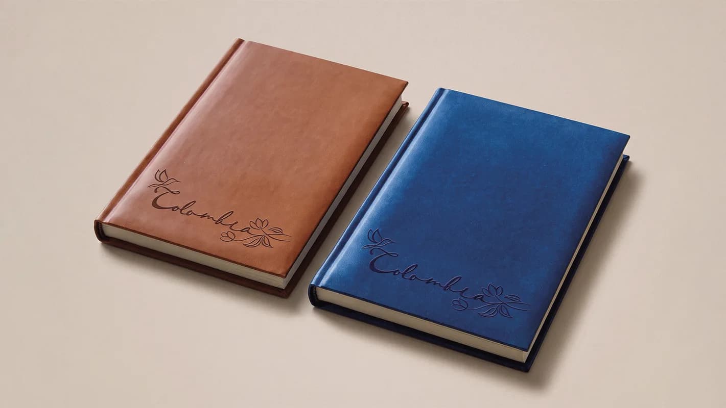 Agendas corporativas personalizadas con logo y diseño de marca para empresas.
