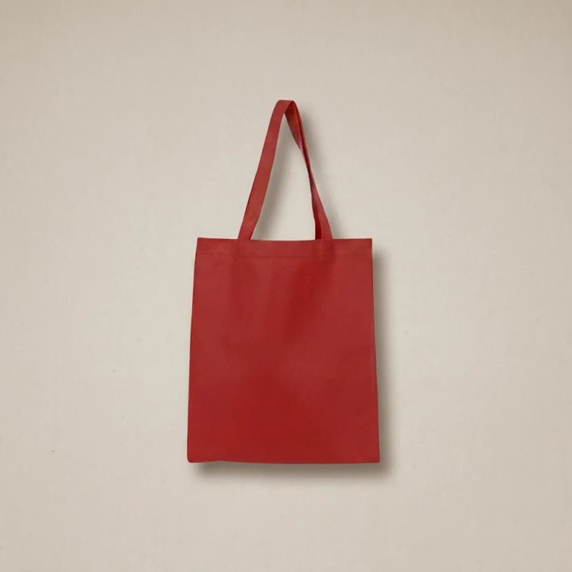 Bolsa ecológica Toledo #405 personalizada con logo corporativo sobre fondo blanco de estudio