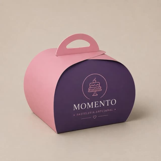 Caja para tortas personalizada con diseño premium, ideal para pastelerías, repostería.