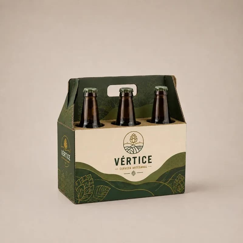 caja sixpack microcorrugado