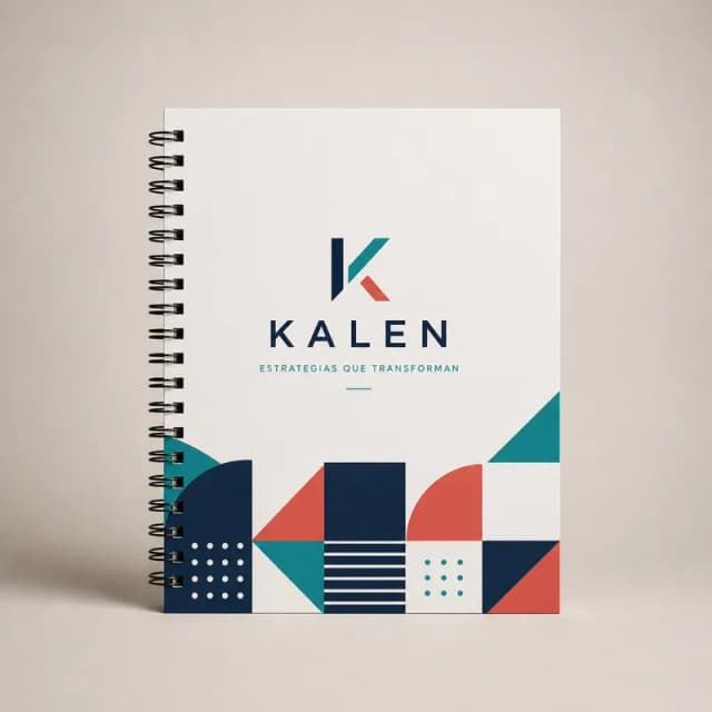 Cuaderno corporativo personalizado tapa blanda argollado doble O con logo empresarial